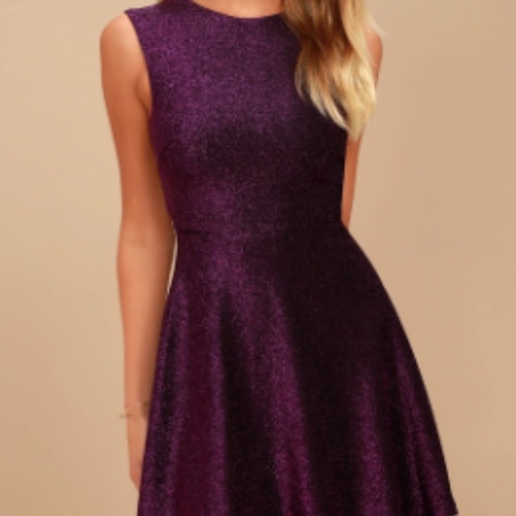 purple skater dress